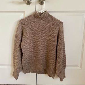 A&F Knit Turtle Neck Sweater Brown XS